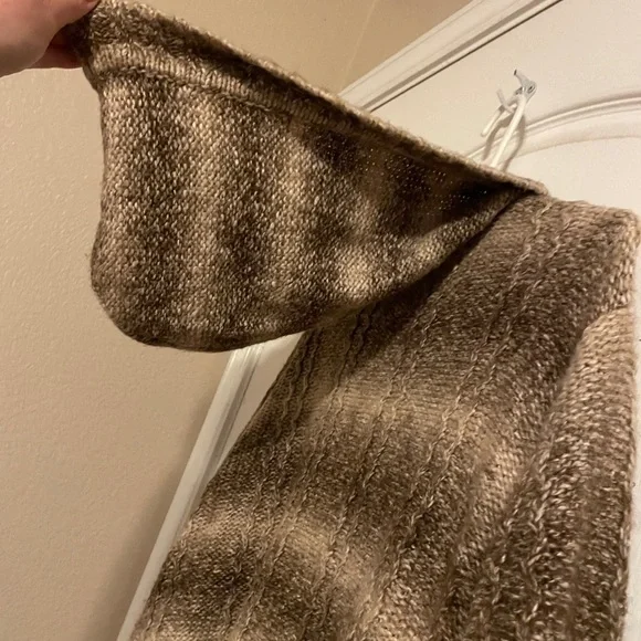 NorthCrest Plus Hooded Wool Blend Button Up Striped Cardigan Sweater Size 2X - Picture 6 of 8